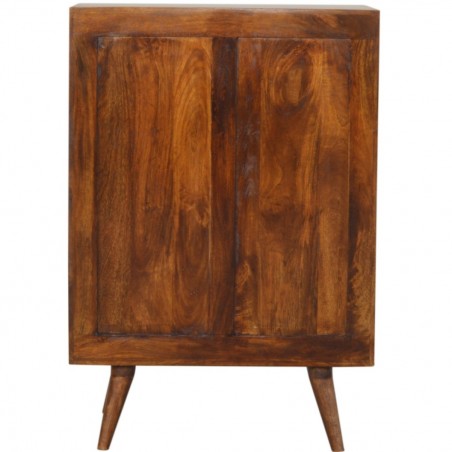 Chester Gold Inlay Abstract Cabinet Rear View
