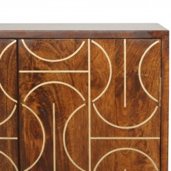 Chester Gold Inlay Abstract Cabinet Inlay Detail