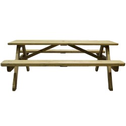 Lille Value Garden Picnic Table fRONT vIEW