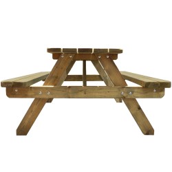 Lille Value Garden Picnic Table Side View