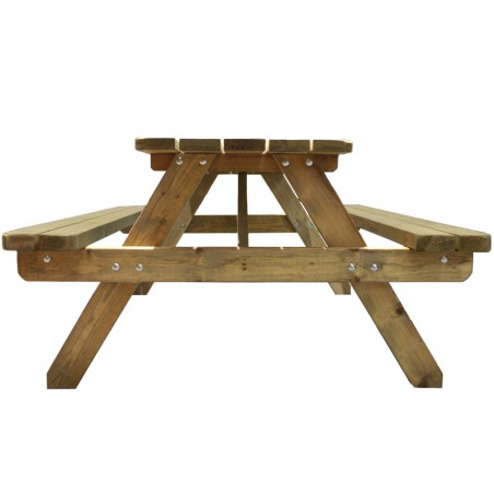Lille Value Garden Picnic Table Side View