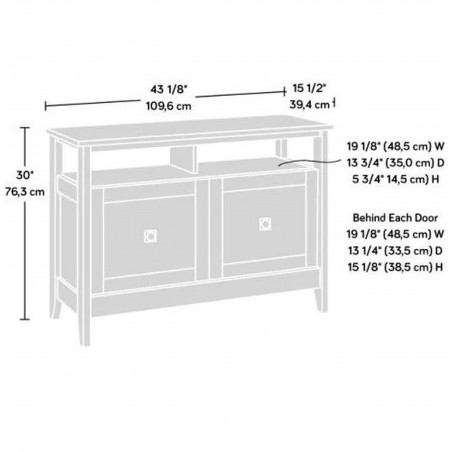 Home Study TV Stand/Sideboard - Dimensions
