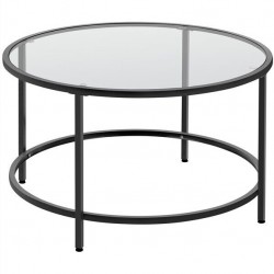 Hampstead Park Round Glass Coffee Table