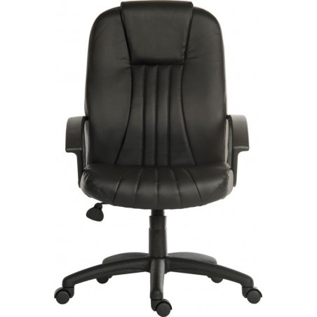 City Leather Faced Office Chair Front View