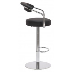 Deluxe Zenith Kitchen Bar Stool - Black Side View
