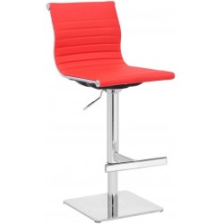 Deluxe Rovigo Bar Stool, red front angled view