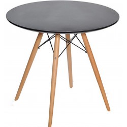 DSW Dining Round Table -  Black
