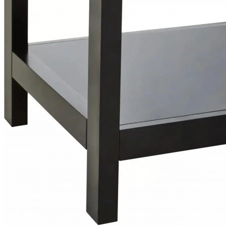 Sherman Two Drawer Wooden Console Table - Black Base detail