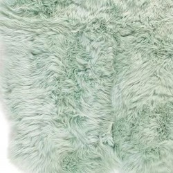 Molla Mint Sheepskin Rug - Detail
