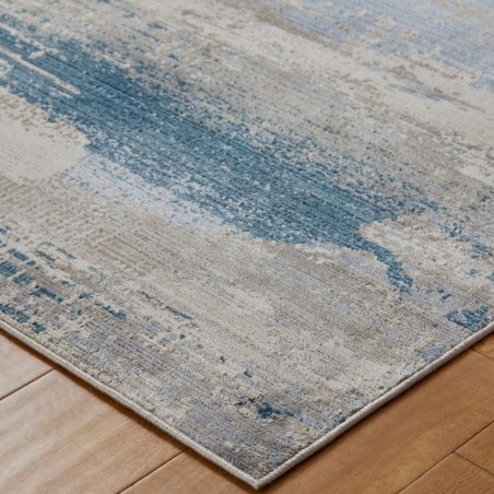 Mojave 91B Recycled Polyester Abstract Rug Edge detail