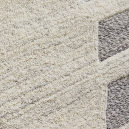 Stellar Ladder Handwoven Wool Rug Pattern Detail