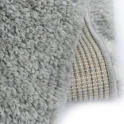 Snug Bubbles Design Shaggy Rug - Grey Backing Detail