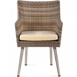 Rochelle Rattan Style Dining Chair - Front View