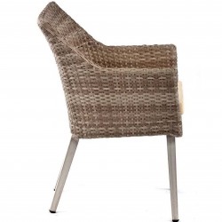 Rochelle Rattan Style Dining Chair Side View