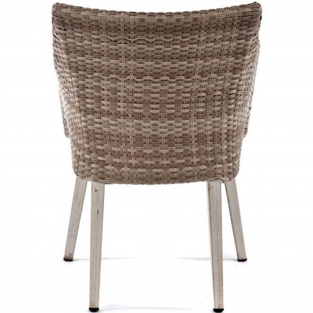 Rochelle Rattan Style Dining Chair Rearc View
