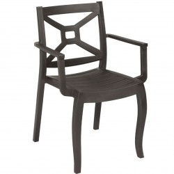 Juno Polypropylene Plastic Stackable Arm Chair