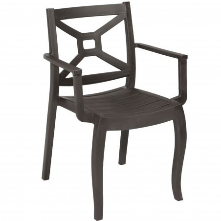 Juno Polypropylene Plastic Stackable Arm Chair