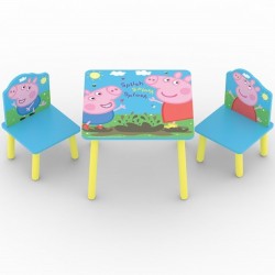 Peppa Pig Table and Two Chairs