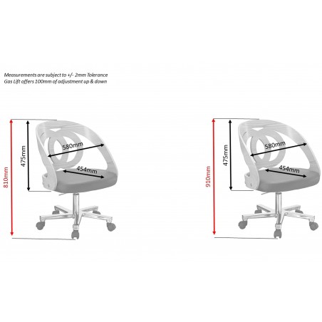 Helsinki Executive Office Chair - Dimensions