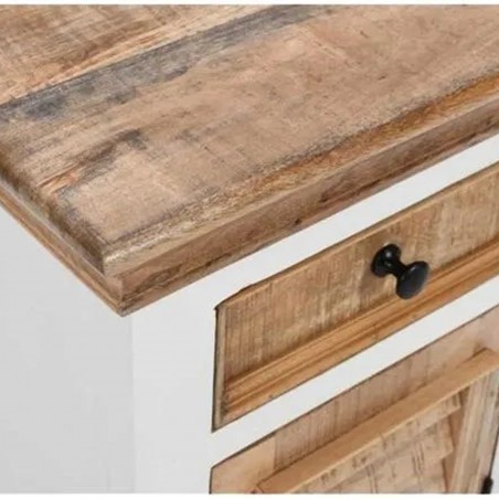 Alfie Solid Mango Wood Bedside Cabinet Top Detail