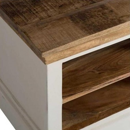 Alfie Solid Mango Wood TV Cabinet Top Detail