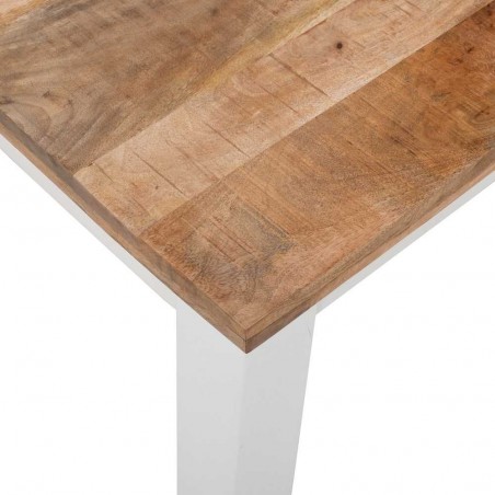 Alfie Solid Mango Wood Dining Table Top Detail