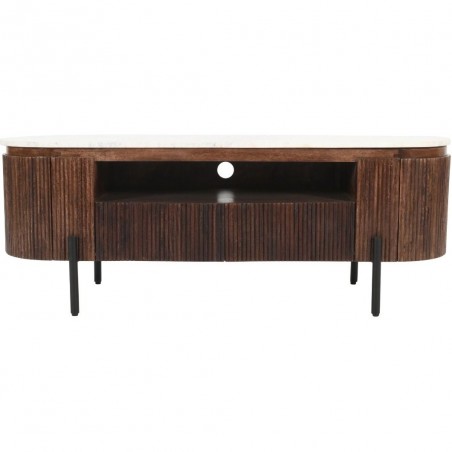 Opal Mango Wood TV Cabinet Front View