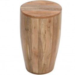 Surrey Mango Wood Drum Side Table