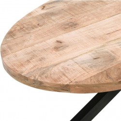 Surrey Mango Wood Oval Dining Table top Detail