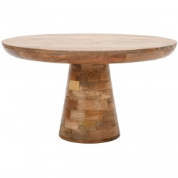 Surrey Mango Wood Mushroom Style Coffee Table Front View