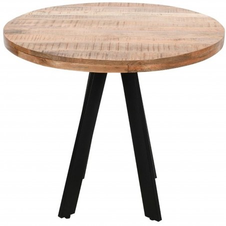 Surrey Mango Wood Round Dining Table Front View