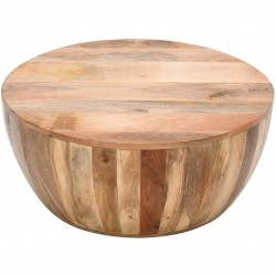Surrey Mango Wood Drum Style Coffee Table