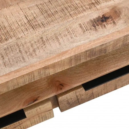Surrey Mango Wood Three Drawer TV Cabinet Top Detail