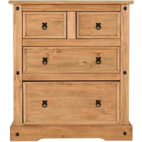 Corona Two + Two Drawer Chest Front View