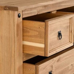 Corona Two + Two Drawer Chest Drawer Detail