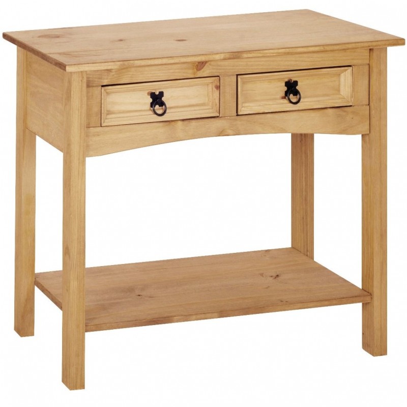 Corona Two Drawer Console Table