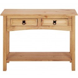 Corona Two Drawer Console Table Front View