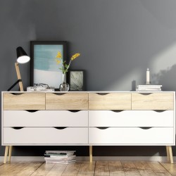 Asti Double Dresser with Eight Drawers Mood Shot