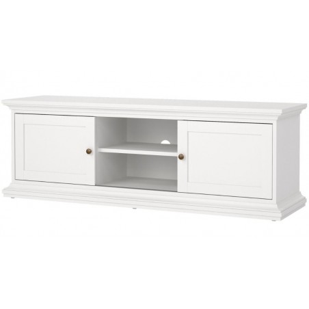 Marlow Two Door TV Unit - White Angled View