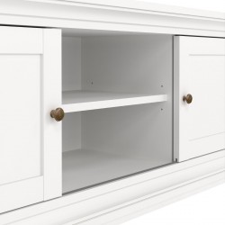 Marlow Two Door TV Unit - White Shelf Detail