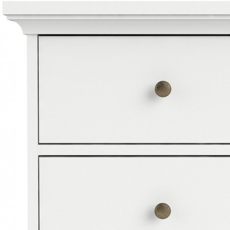 Marlow Single Pedestal Desk - White Top Detail