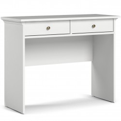 Marlow Two Drawer Console Table - White Angled View