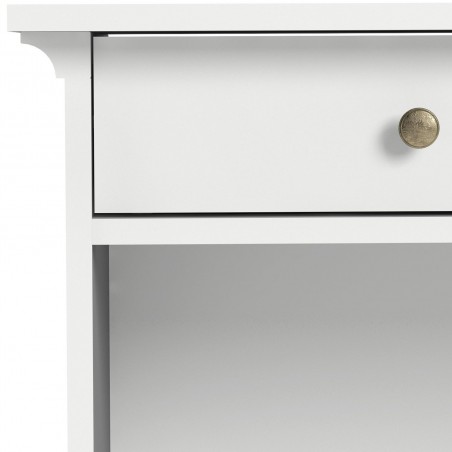 Marlow Two Drawer Console Table - White Front Detail