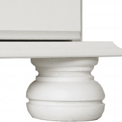 Tureby Dressing Table in white, Leg detail