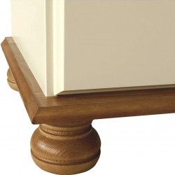 Tureby Blanket Box - Pine / cream Leg Detail