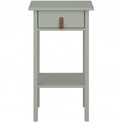 Tromso One Drawer Nightstand - Olive Front View