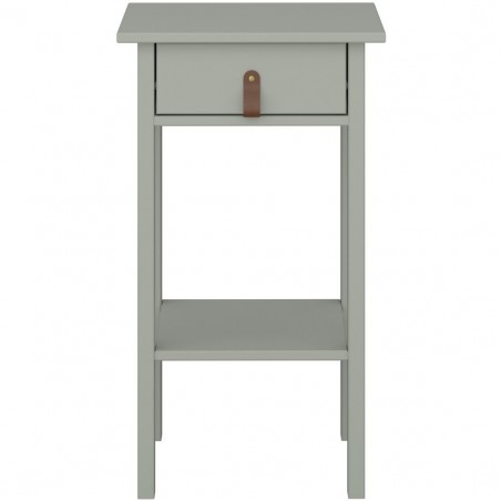 Tromso One Drawer Nightstand - Olive Front View