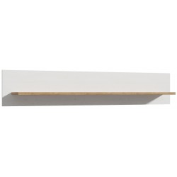 Bohol 160cm Wall Shelf - Oak/White