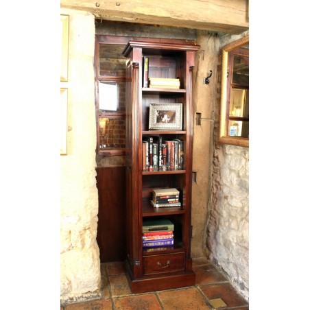 Forenza One Drawer Mahogany Bookcase