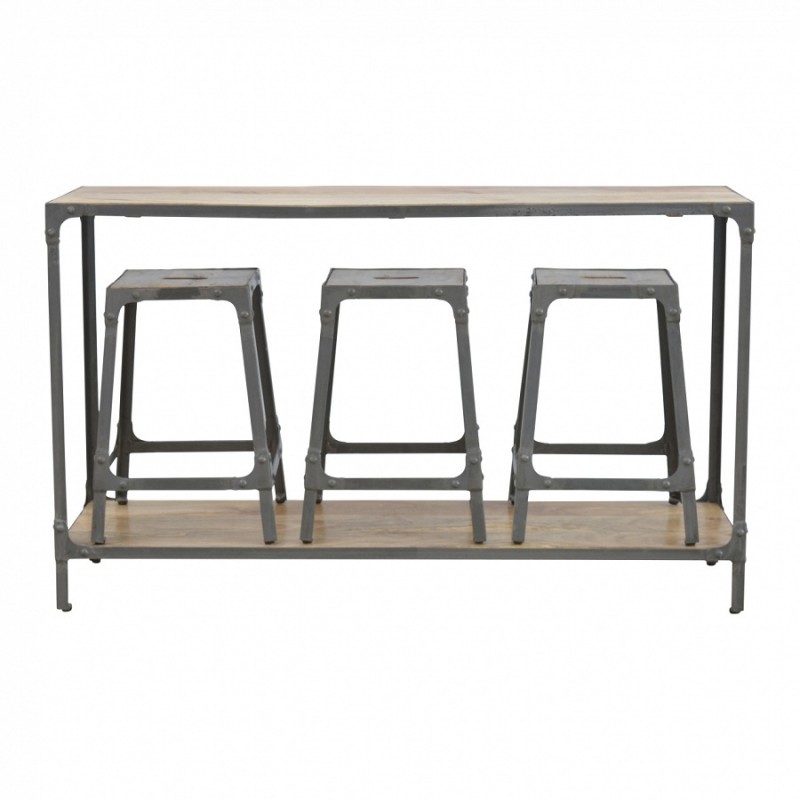 An image of Saranda Console Table and Nesting Stools
